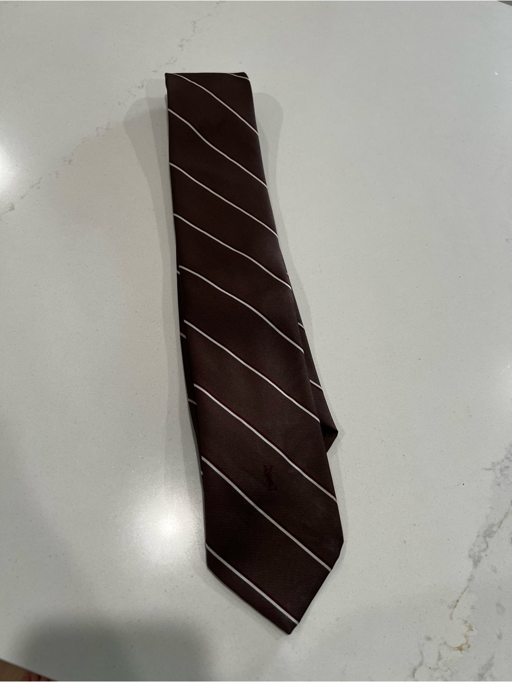Vintage YSL Striped Tie